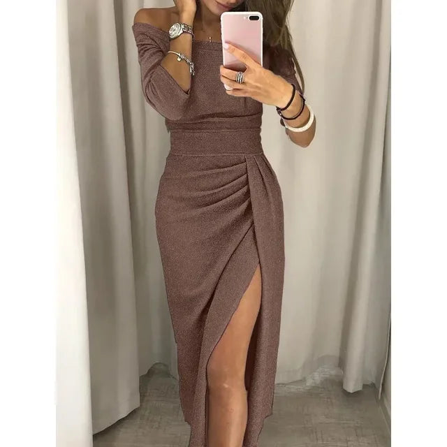 Party Dress, Elegant met Split, Luxury Style