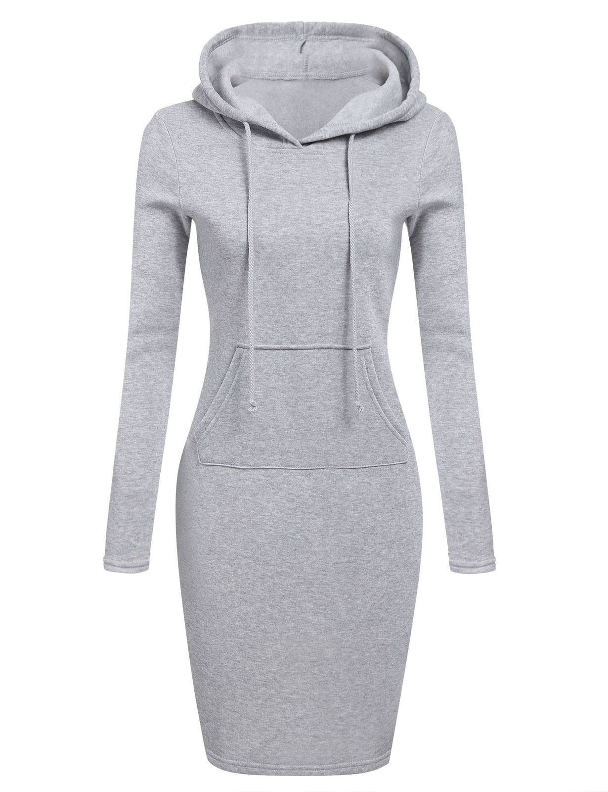 Slanke Pullover Hoodie Jurk