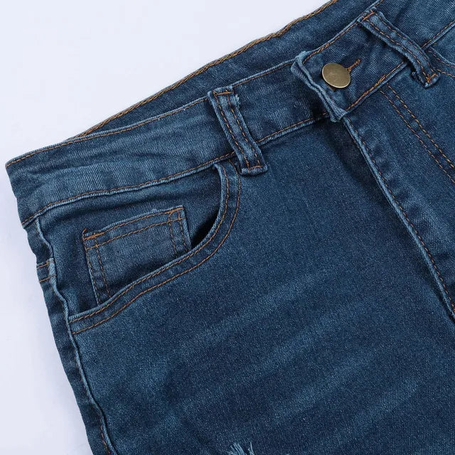 Lifting slim fit Denim Jeans met Hoge Taille