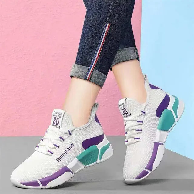 nieuwe comfortabele damesschoenen lichtgewicht sportschoenen met veters