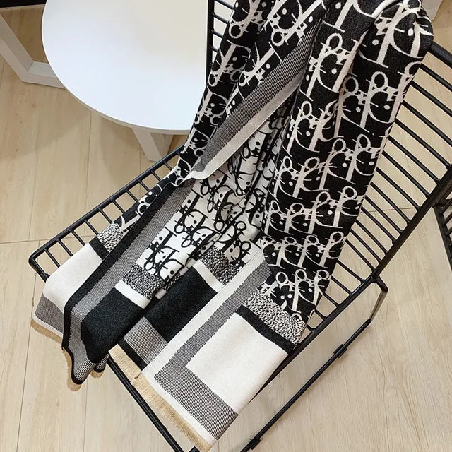 Luxe Kasjmier Sjaal Dubbele Zijden