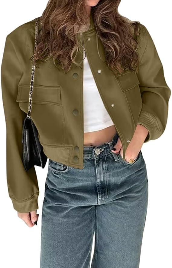 Leuke korte dames bomberjack