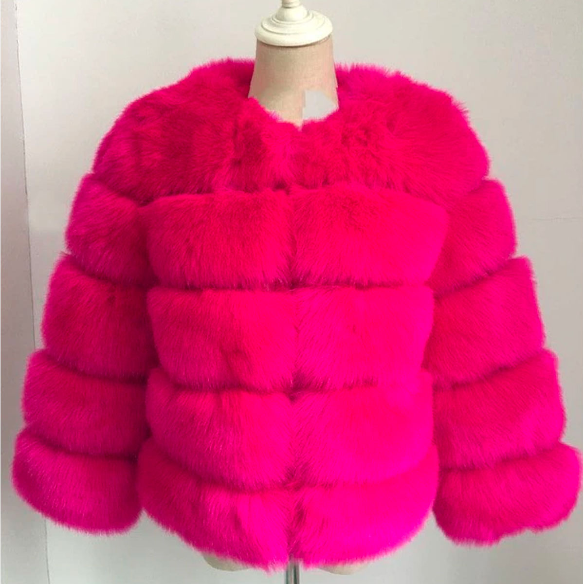 Fluffy vinterfrakk for kvinner - Stilig og komfortabel
