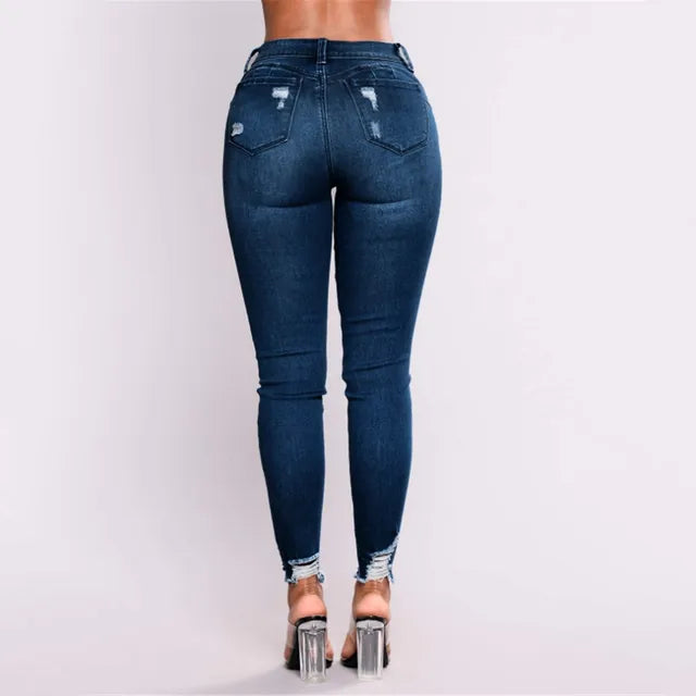 Lifting slim fit Denim Jeans met Hoge Taille