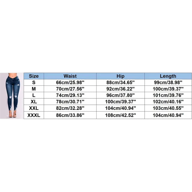 Lifting slim fit Denim Jeans met Hoge Taille