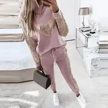 nieuw nieuw, Paillettenpak Lange Broek 2-delige set