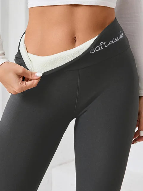 Warme legging Pluche gevoerde thermische broek