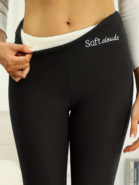 Warme legging Pluche gevoerde thermische broek