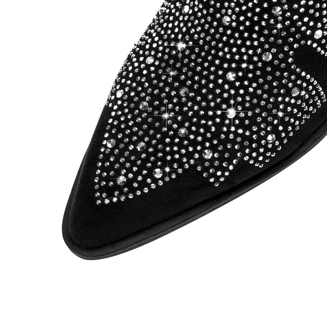Nieuwe Dameslaarzen met strass, Korte Laarzen.