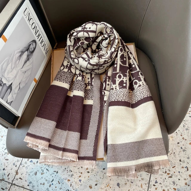 Luxe Kasjmier Sjaal  Dubbele Zijden