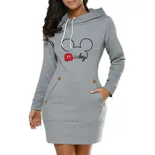 Midikjole med mickey 