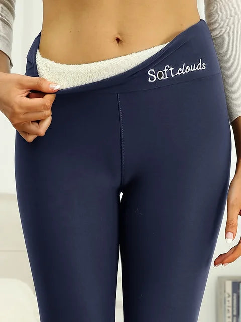 Warme legging Pluche gevoerde thermische broek